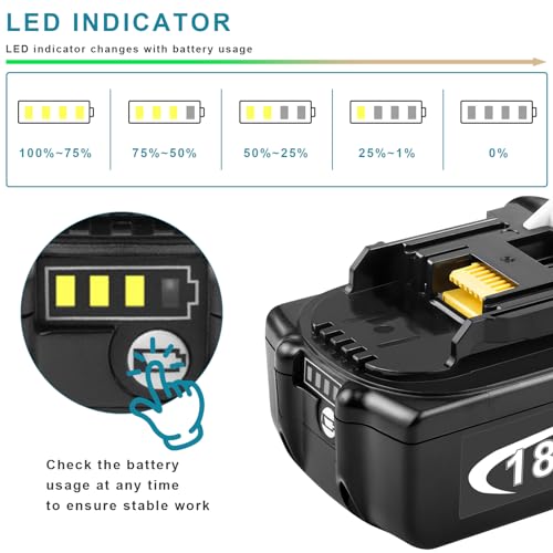 Batterie BL1840 lithium 18V LXT400 accumulateur de rechange 5Ah - 6