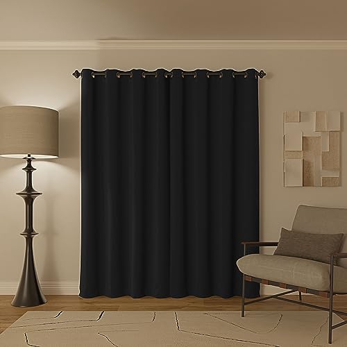 Sun Zero 62732 Nordic 2-Pack Theater Grade Noise Reducing Extreme 100% Blackout Grommet Curtain Panel Pair thumb #1