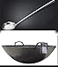 BaiHogi YIMINGYANG Scuola di Wok Antiaderente Wok Wok Wok, con Cucchiaio da Cucina in Acciaio Inox, 17 Pollici (Size : 17inches)