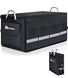 【Wasserdicht und rutschfest】: Die Car Storage Box besteht aus 1680D Oxford-Stoff, der verschleißfest und rutschfest ist, leicht zu reinigen und zu pflegen ist, nicht schimmelt und langlebig ist.