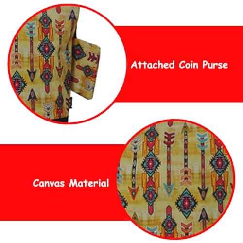 Image of NGIL Medium Top Zipper Closure Canvas Tote Bag with Attached Matching Coin Purse For Moms and Nurses