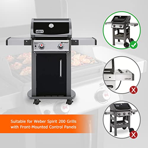 Coisien 7635 Flavorizer Bars Porzellan-emailliert für Weber Gasgrill Spirit 200 Series, 38.9x8.9x6.8CM Brennerabdeckung Porzellan-emailliert Ersatzteile für Spirit E210 S210 E220 S220. (7635) 3