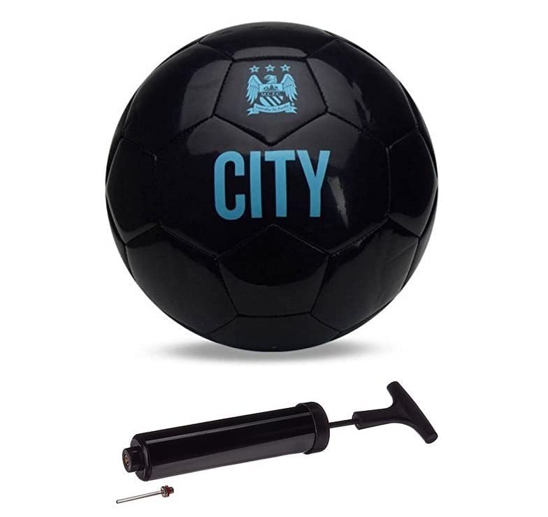 Image of Professional Football for Exceptional Performance | Soccer Ball | for Men and Women | Free Airpump | Football Size - 5 (Black City, 1, Count)