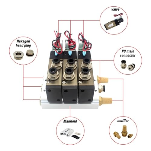 Électrovanne 4V310-10 à silencieux intégrés pour contrôle fluide - 5