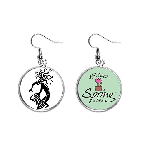 Pendientes del antiguo Egipto como regalo artístico de joyería para primavera
