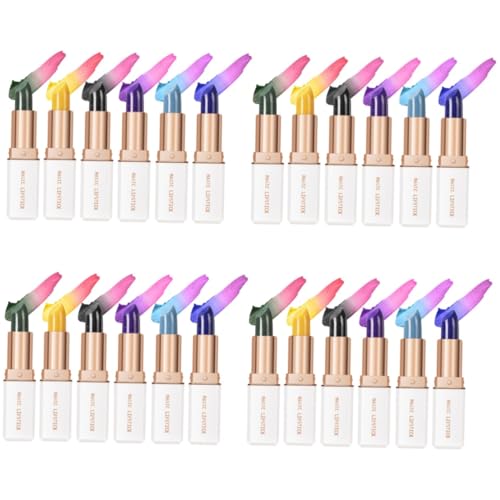Beavorty 24 Piezas De Lápiz Labial Brillo De Labios Tinte De Labios Lápiz Labial Maquillaje Coreano Brillo De Labios Maquillaje De Cera