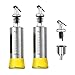ZEYU ölflasche mit ausgießer und Trichter, essig öl flasche 300 ml olivenöl spender Edelstahl,essig und ölspender, 2 SpeiseöL Oil Bottle für küche Kochen Salat BBQ Pasta Grill Zubehör