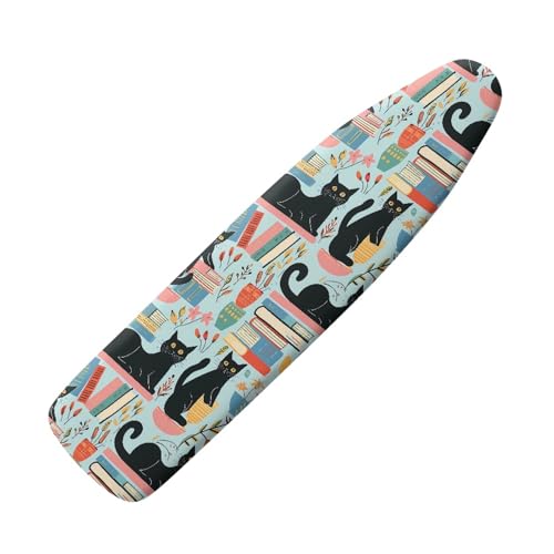 Housse Table À Repasser 120x40 Chat Noir Universelle Housse pour Table À Repasser Coton...