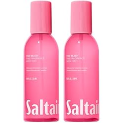 Saltair Body Mist 2 Pack - Fine Fragrance, Lightweight Body Spray Mist with Pink Beach Scent. Long Lasting Perfume Mist. 2x 8oz Bottles