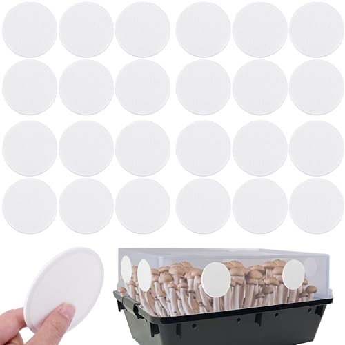24 Pcs 2.5" Monotub Adhesive Filter Disks, 2MM Thick Monotub Filter Discs