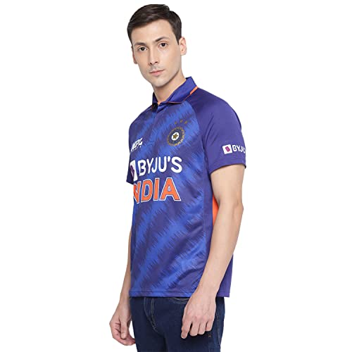 Image of MPL Sports Official Team India Fan Jersey- Men Navy, Regular Fitting