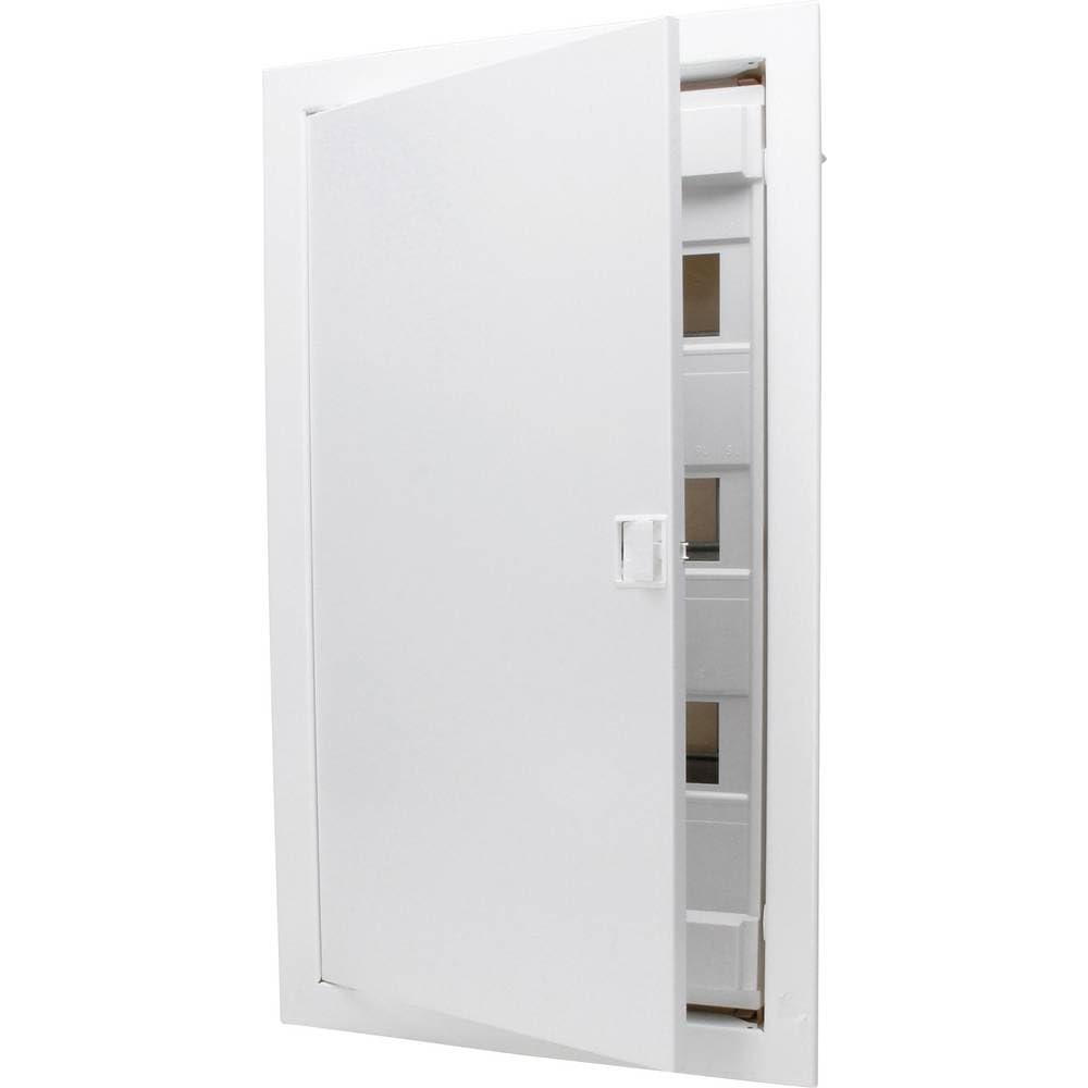 Kopp – Caja de distribución para empotrar en Paredes Huecas, con Puerta de Metal, de 3 Filas para 36 Polos, 1 Pieza, Color Blanco, 340513002