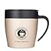 Kybbe 11oz Inox Steel Insulated Travel Tea Cup Coffee Mug Drinking Container Tea Cup with Slid Lid and Handle Kybbe 11oz Stainless Steel Insulated Travel Tea Cup Coffee Mug Drinking Container Tea Cup