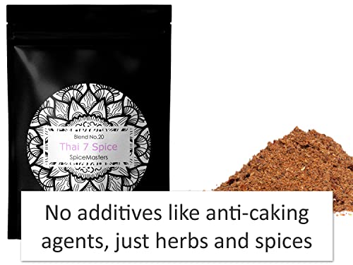 Thai 7 Spice Mix - Makes 5 Easy Family Meals -Superior Hand Blended Premium Seasoning by Spice Masters - Authentic Made Simple