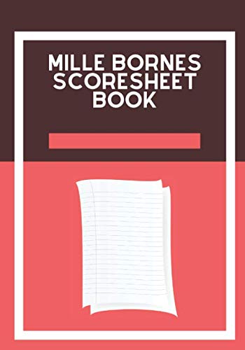 Mille Bornes Scoresheet Book: Card Game Record Keeper Book ...
