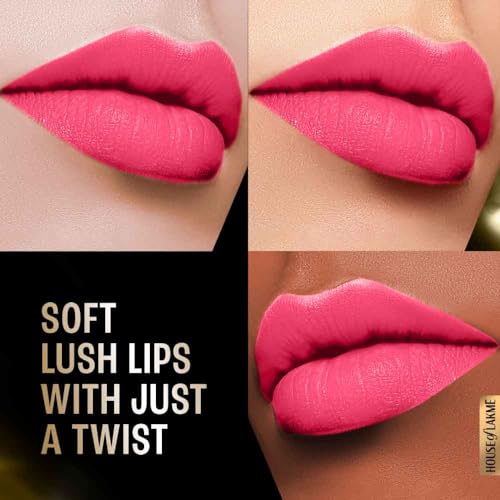 Image of Lakme Cushion Matte Lipstick, Pink Prom, 4.5 g (Pack of 2)