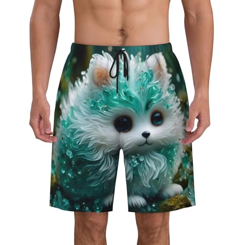 Men's Beach Shorts Animal Creature Mens Swim Trunks Board Shorts with Pockets Swimwear Bathing Suits