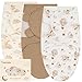 Yukkidds Pucksack Baby 0-3 Monate 100% Baumwolle Pucktuch Baby Swaddle Weiches Atmungsaktives Puck Schlafsack für Neugeborene Junge Mädchen 3er Pack Brauner Ballon
