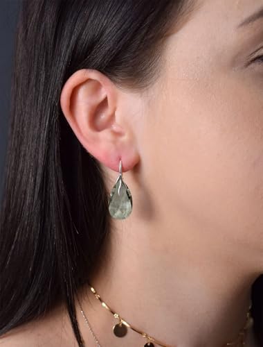 Juego de pendientes con collar de plata 925 y circones para mujer 2