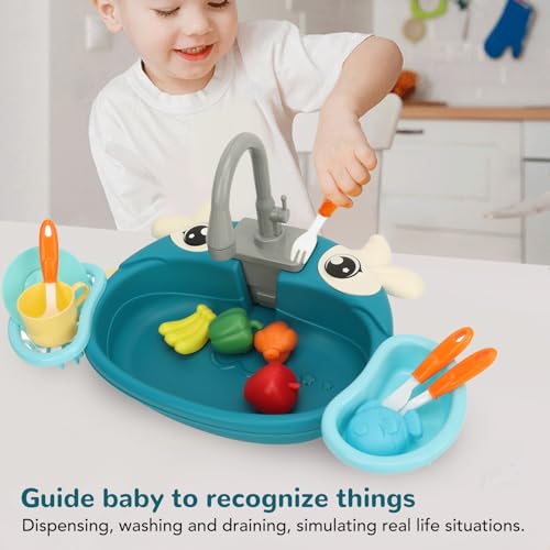 Évier interactif pour enfants avec eau en circulation dans la cuisine - 2