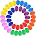 40 Pieces Plastic Egg Shakers Percussion Musical Egg Maracas with a Storage Bag for Toys Music Learning DIY Painting(8 Different Colors)