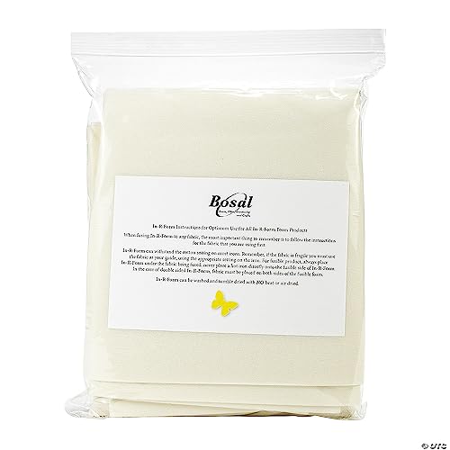 Bosal InRForm Plus Unique Fusible Foam Stabilizer36-inch x 5 8-inch, Acrylic, White, 36 x 58