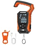 KastKing Weighmaster Mechanical-Digital Fishing Scale with Lip Gripper, 120 lb Capacity, 2.5' Backlit Display, High-Precision Sensor, 9 Weight Memory, Temperature Detection, IPX6 Waterproof