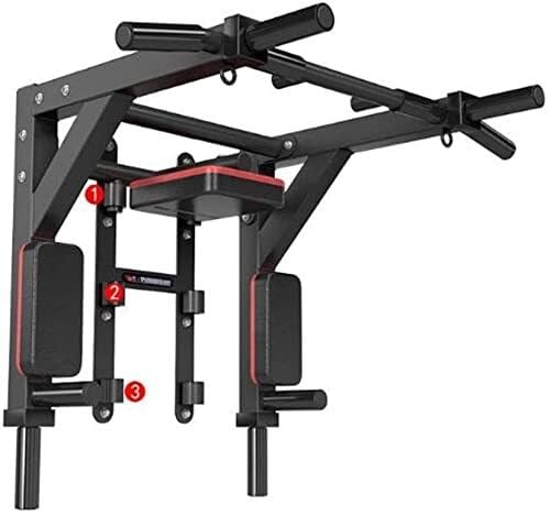 Wall-Mounted Pull-Up Bar Extra Wide Chin-Up Bar with Padded Handles Multi-Function Horizontal Bar for Upper Body Workout