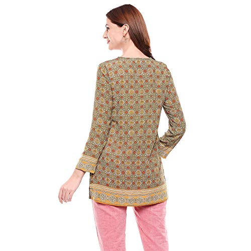 Image of BIBA Women's Synthetic Straight Kurta