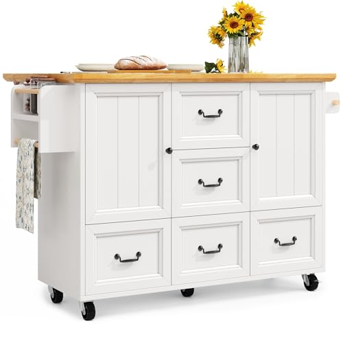 OCACA Moderna isla de cocina con ruedas y encimera, aparador con vetas de madera, mesa de comedor multifuncional con espacio de almacenamiento, cajones y estante para vino, negro (102 x 45 x 92 cm