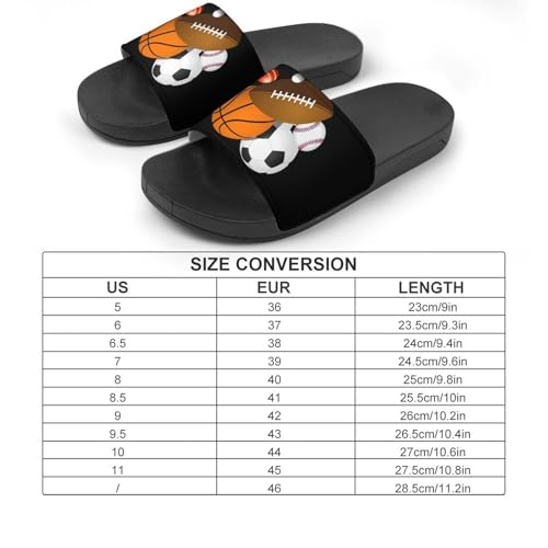 Sport Balls Men's Bathroom Slippers Shower Indoor Home Beach Outdoor Shoes for Women2