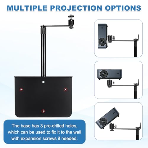 Soporte para proyector sin taladro invisible para sofá o cama 4