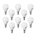 Produktbild G45 E14 LED Edison lampe | 10er-set 6W ersetzt 50W Halogen | LED Brine nicht dimmbar Leuchtmittel | 540 Lumen Kaltweiß 6000K | 480 Lumen Warmweiß 3000K (Kaltweiß-6000K) (Warmweiß-3000K)