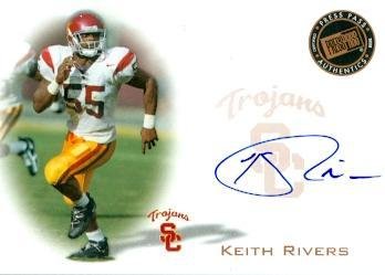 Autograph Warehouse 97319 Keith Rivers Autographed Football Card USC 2008 Press Pass Rookie No. Pps-Kr
