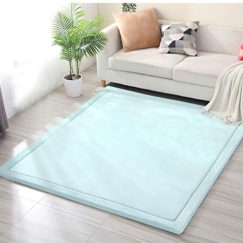 Alfombra infantil gruesa de terciopelo coral antideslizante Manta de Juegos Alfombra Yoga, Ejercicio y Gateo de Terciopelo Coral Grueso Alfombra para Sala de Estar y Habitación de Niños 190 x 300 cm