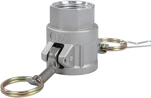 Miniatura 6 de 2 piezas de aluminio Camlock (1 pulgada D) accesorios de manguera de leva y ranura, accesorios de bloqueo de leva, acoplador hembra x rosca NPT