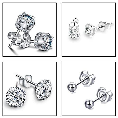 20-Piezas-Tapones-para-Los-Oidos-con-Cierre-de-MariposaTuercas-de-Pendientes-Plata-de-Ley-925-de-Mariposa-ChapadosCierres-de-pendientes-de-vastago-de-plata-en-forma-de-mariposa