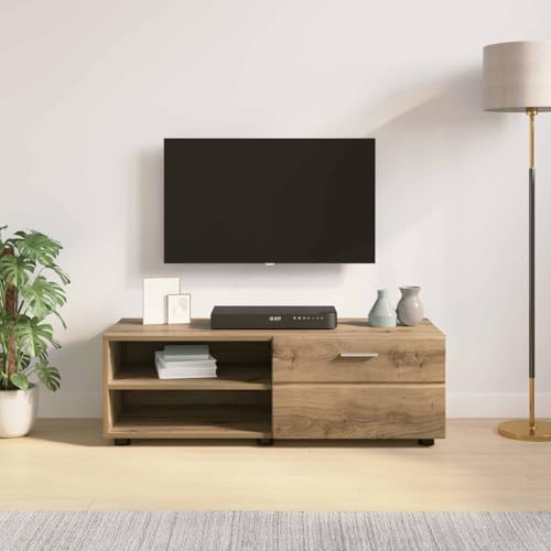 Armario de madera de roble Artisan 100cm mueble funcional de pared salon 3