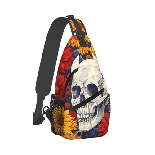 Bolso tipo bandolera con diseño Calavera para adultos miniatura 2