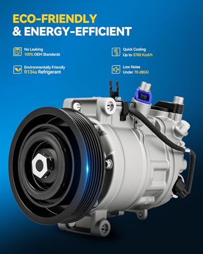 Image of PHILTOP 198394 NEW Air Conditioner AC Compressor with Clutch for 2021-2023 Q5 A4 /A5 Quattro,2013-2017 Q5 3.0L /3.0T,2013-2016 S4,2013-2017 S5,2014-2017 SQ5,2019-2023 A6 Quattro 2.0T,2013 2017 Q7 3.0L