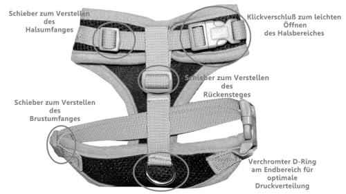 Beroni® Katzengeschirr ausbruchsicher 2.0 Better cat Harness Sicherheitsgeschirr Escape Proof kleine und große Katzen verstellbar Katzenleine Outdoor