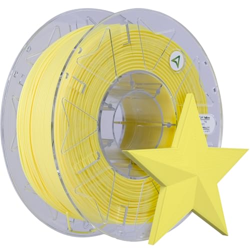 Image of Creality Hyper Glow-in-the-Dark PLA Filament 1.75mm 1KG, RFID Smart, Bright Long-Lasting Glow, High-Speed 30-600mm /s, Easy Printing, Fits Most 3D Printers (Yellow)