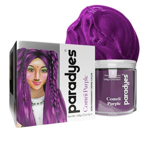 Paradyes Top-up Semi-permanent Comrii Purple DIY Conditioner Based Hair Colour, 120 gm