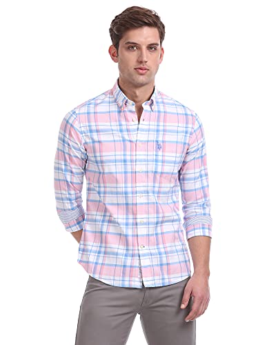 Image of U.S. Polo ASSN. Men's Cotton Regular Fit Casual Shirt