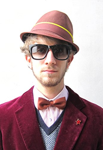 Dasmarca Mens Addison Burnt Orange Wool Felt Trilby Hat - L #TOP4