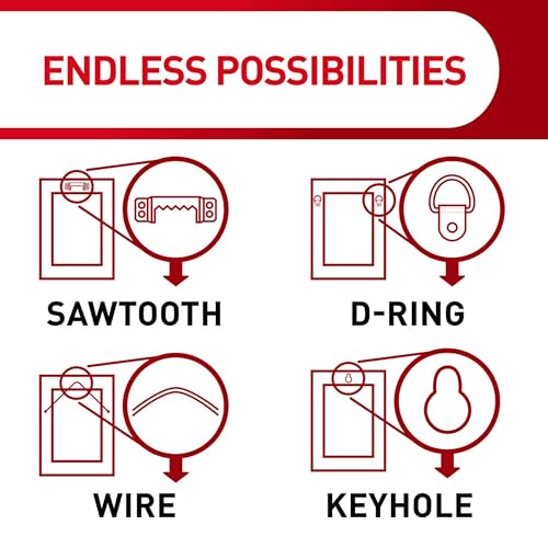 (3 Hangers) - Command Jumbo Universal Picture Hangers, 3-Hangers, Hangs 3.6kg (PH048-3NA) - Easy Open Packaging