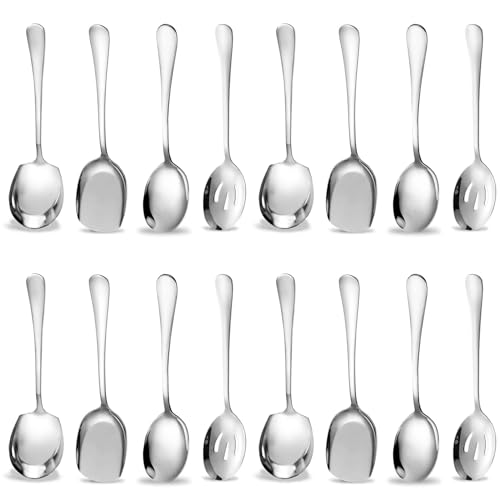Cuchara para servir grande de acero inoxidable, ideal para compartir comidas en el hogar 2