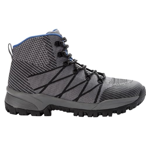 Propét Men's Traverse Hiking Boot, Grey/Black, 11 5E US