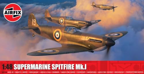 Airfix - 1/48 Supermarine Spitfire Mk.I - Plastik-Modellbau - Maßstab: 1:48