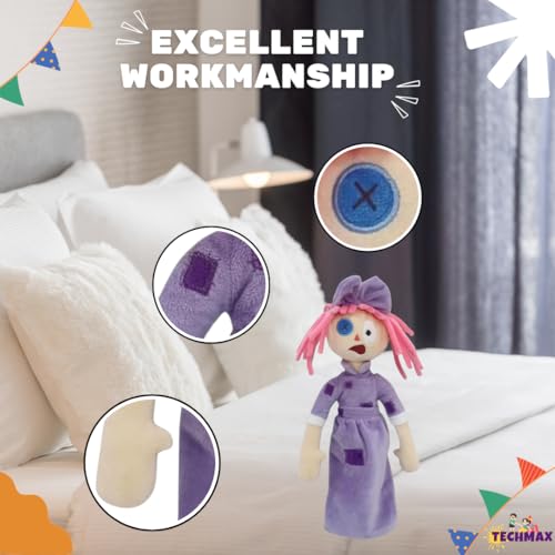 Image of Circus Joker Girl Plush Toy Stuffed Plushie Doll Toys Collectible Gifts for Kids Fans Adults Birthday